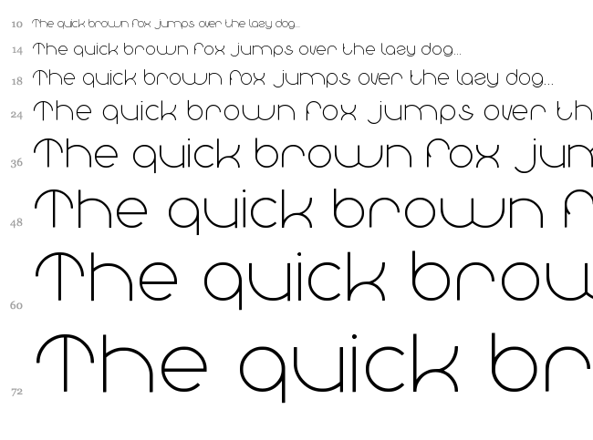 Great Britain font waterfall